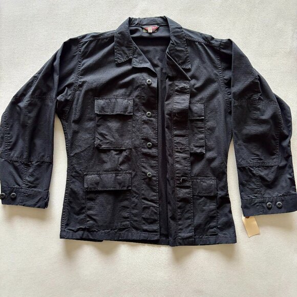 Tru-Spec Other - Vintage Men's Tru-Spec Black Tactical Utility Shirt Large Regular